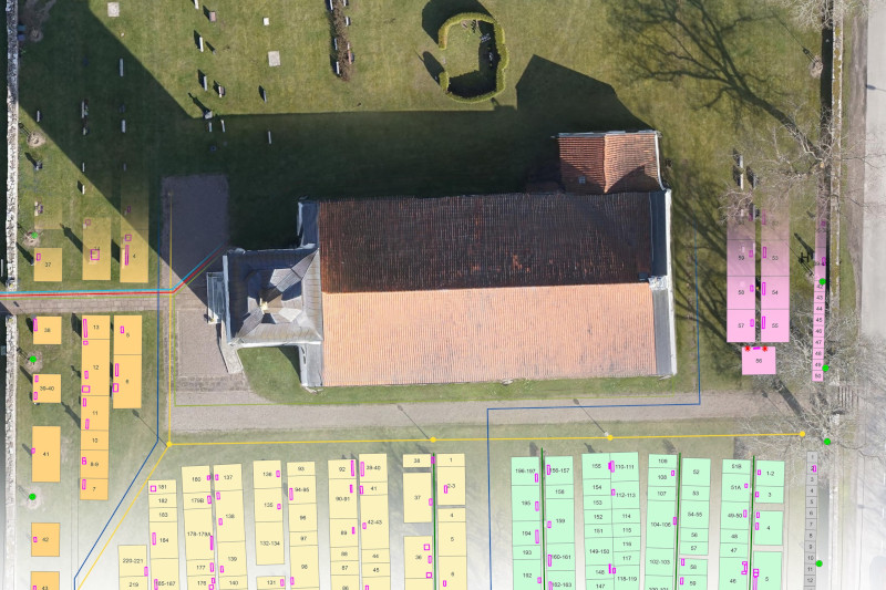 digital gravkarta - kyrkogårdskarta