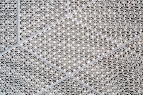 Linjer och mönster som lyses upp.